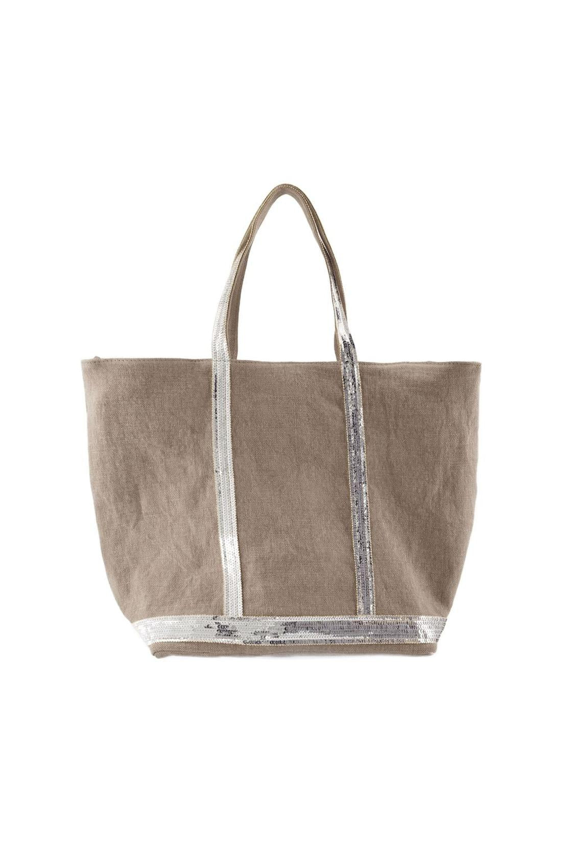Cabas Cabas L - Vanessa Bruno - Leinen - Grau-Taschen-Vanessa Bruno-One size-grey-ARCHIVIST