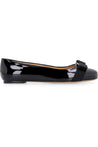 FERRAGAMO-OUTLET-SALE-Varina patent leather ballet flats-ARCHIVIST