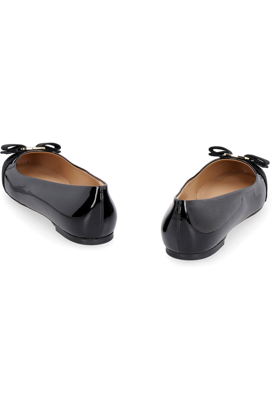 FERRAGAMO-OUTLET-SALE-Varina patent leather ballet flats-ARCHIVIST