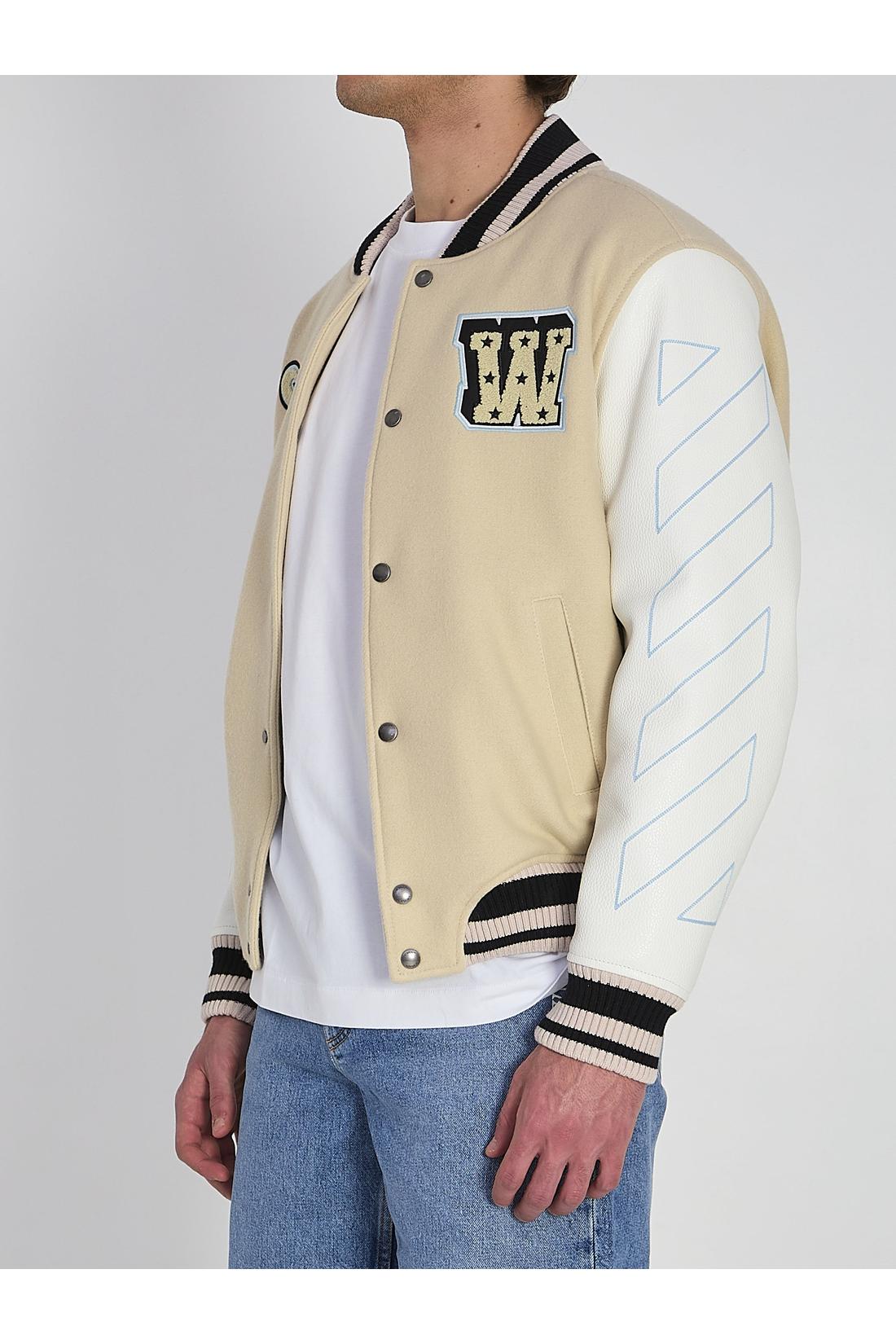 Off white-OUTLET-SALE-Varsity bomber jacket-ARCHIVIST