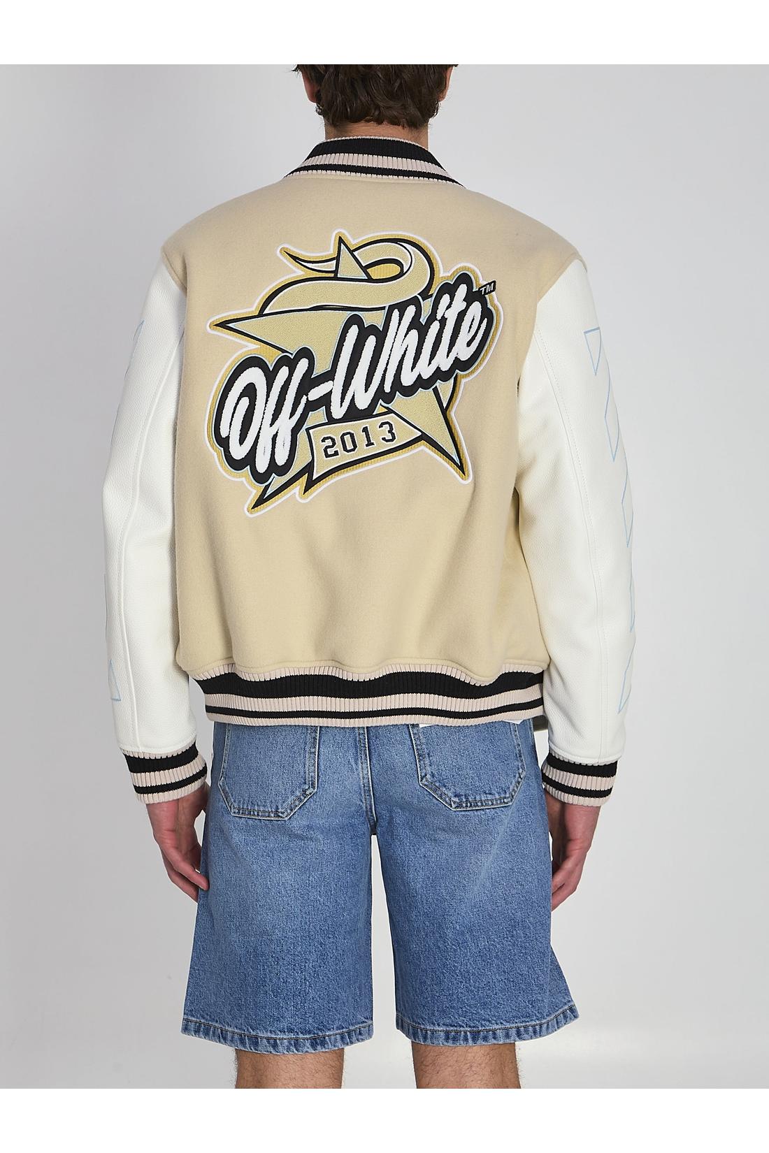 Off white-OUTLET-SALE-Varsity bomber jacket-ARCHIVIST
