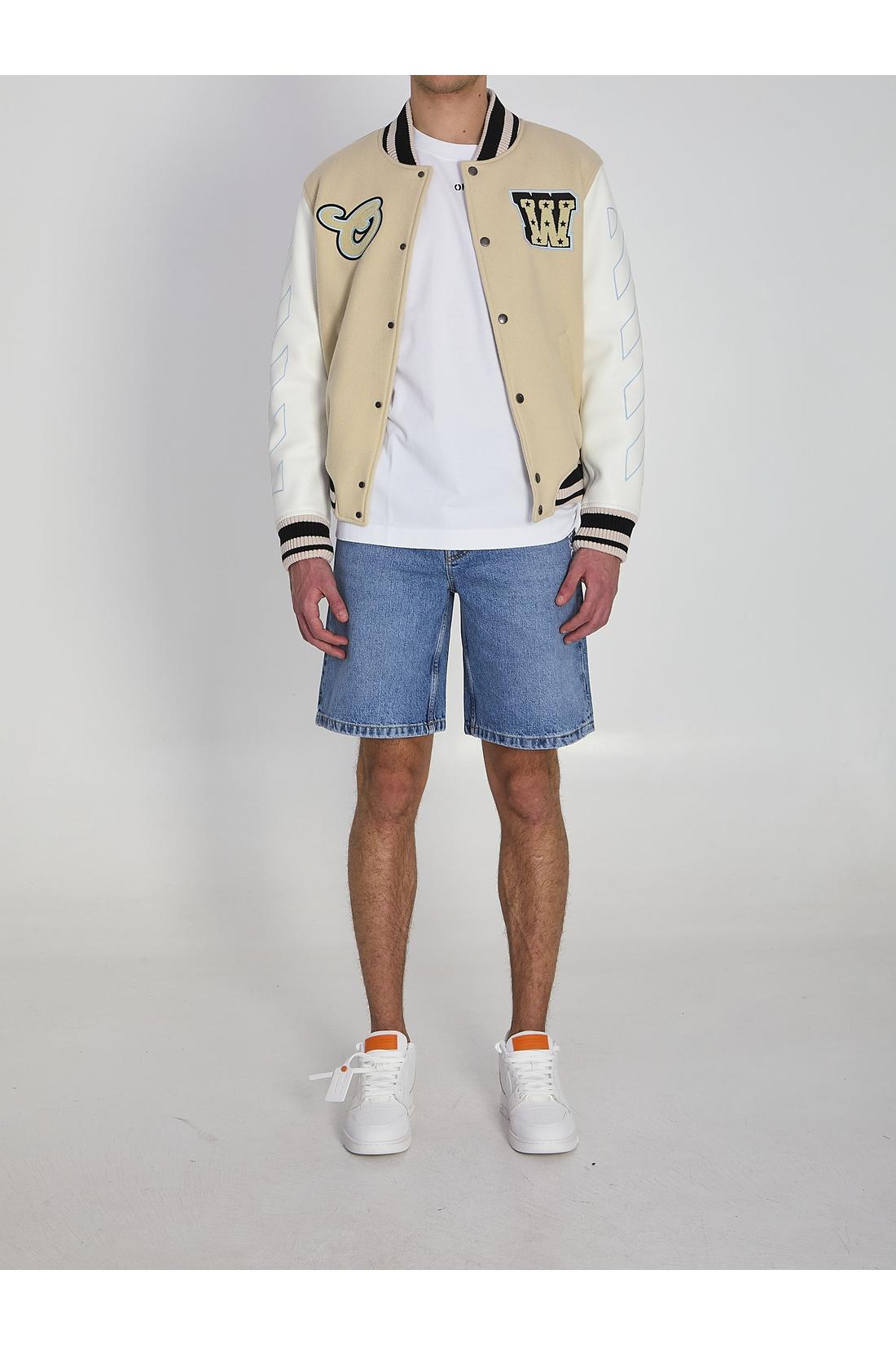 Off white-OUTLET-SALE-Varsity bomber jacket-ARCHIVIST
