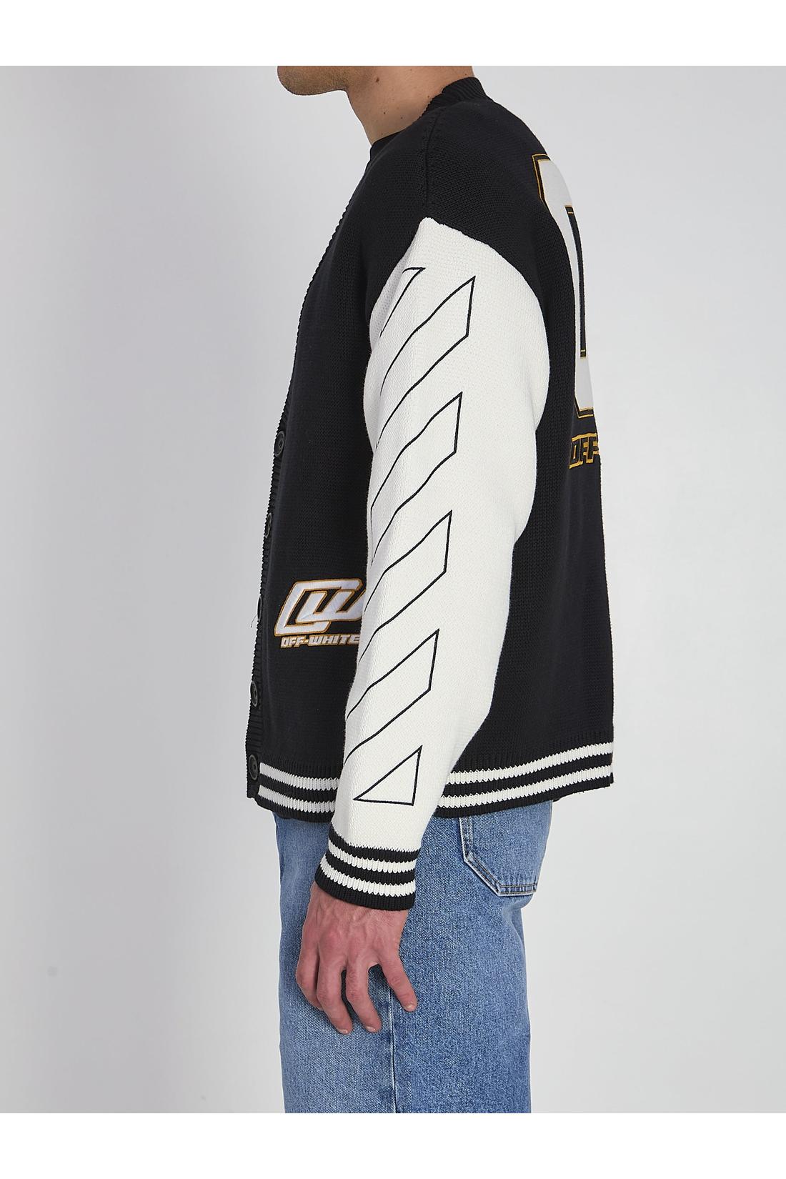 Off white-OUTLET-SALE-Varsity cardigan-ARCHIVIST