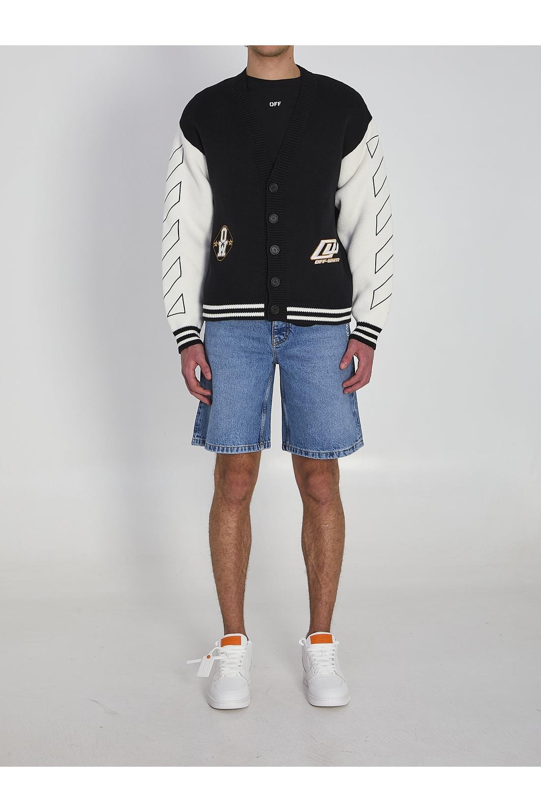 Off white-OUTLET-SALE-Varsity cardigan-ARCHIVIST