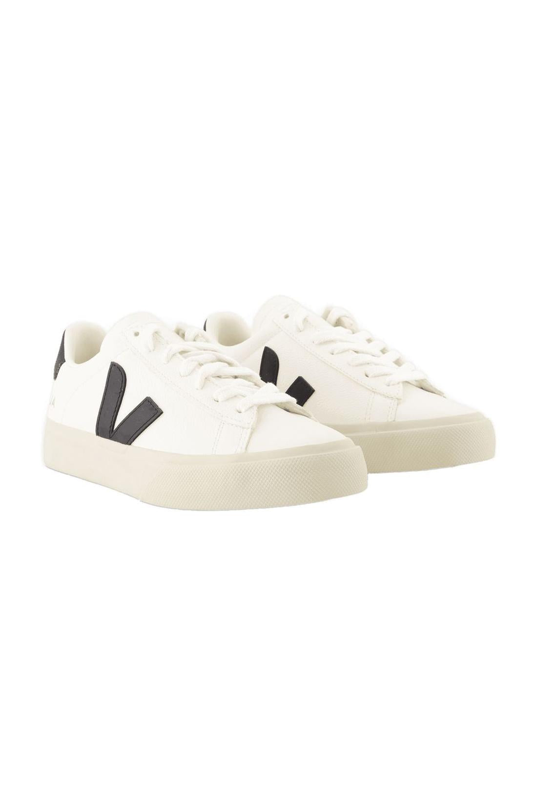 Campo Sneakers - Veja - White/Black - Leather-Sneaker-Veja-ARCHIVIST