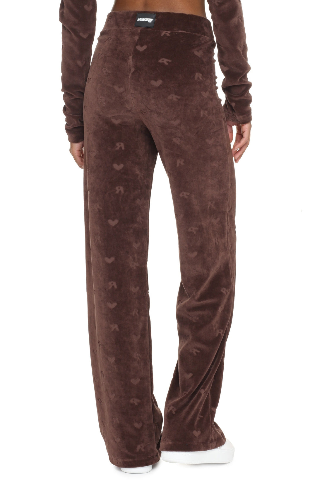 Piralo-OUTLET-SALE-Velour logo trousers-ARCHIVIST