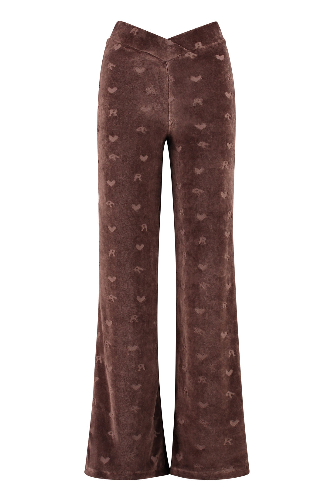 Piralo-OUTLET-SALE-Velour logo trousers-ARCHIVIST