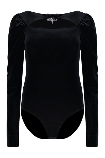 GANNI OUTLET | Velvet bodysuit im SALE | ARCHIVIST