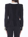 BALMAIN-OUTLET-SALE-Velvet knit jacket-ARCHIVIST