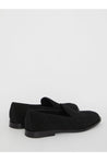 Dolce&Gabbana-OUTLET-SALE-Velvet logoed loafers-ARCHIVIST