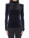 BALMAIN-OUTLET-SALE-Velvet top-ARCHIVIST