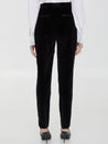 DOLCE&GABBANA-OUTLET-SALE-Velvet tuxedo pants-ARCHIVIST