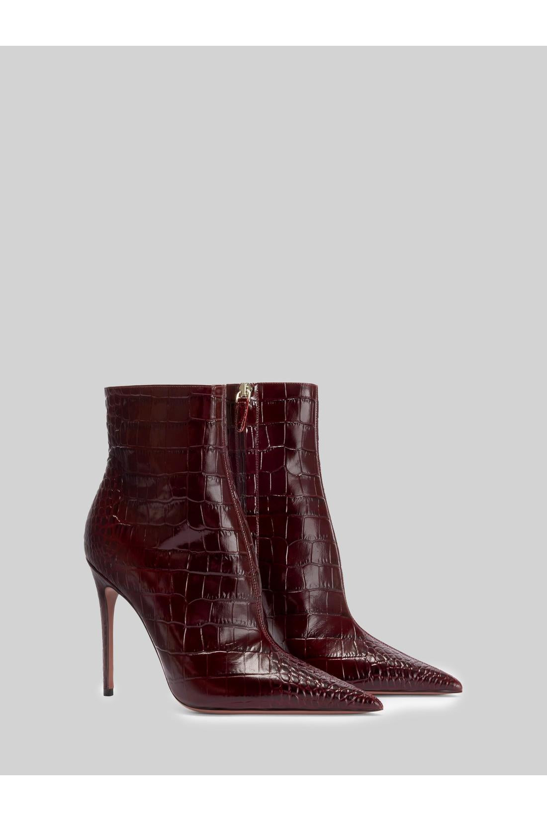 Paris Texas-OUTLET-SALE-Vera 105 Rouge Noir ankle boots-ARCHIVIST
