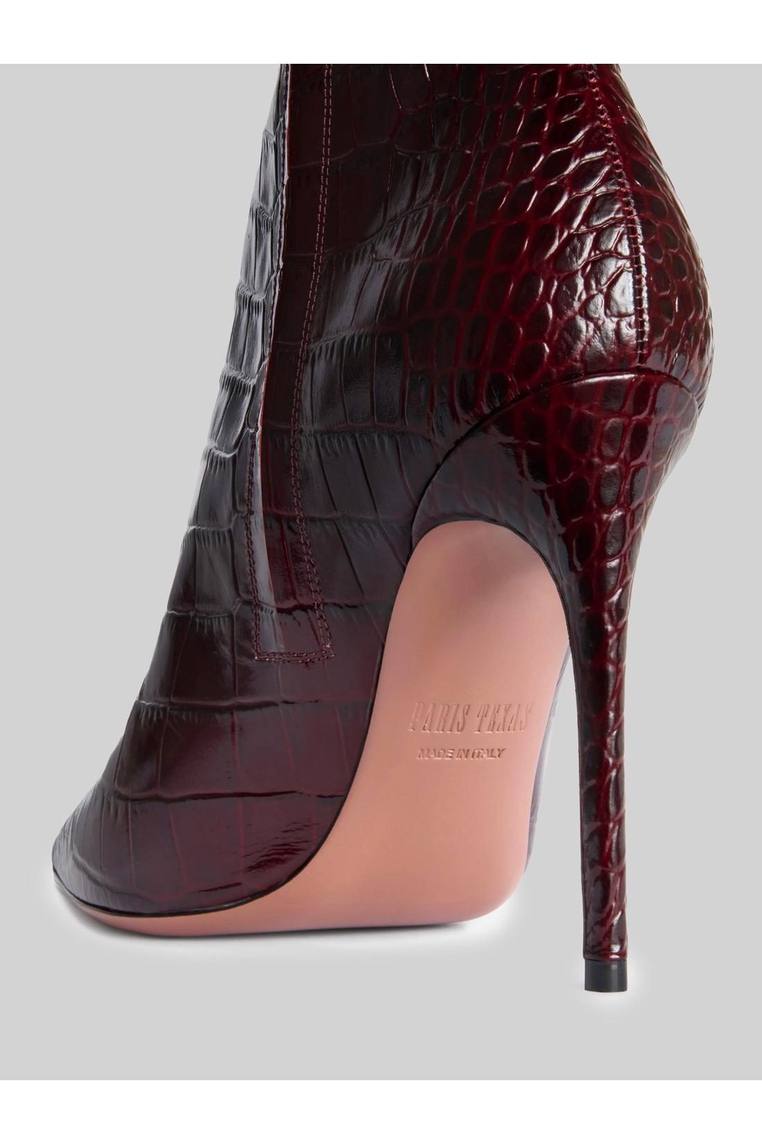 Paris Texas-OUTLET-SALE-Vera 105 Rouge Noir ankle boots-ARCHIVIST