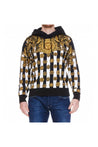 Versace Jeans Couture-OUTLET-SALE-Versace Jeans Couture Printed Hooded Sweatshirt-ARCHIVIST