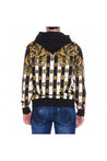 Versace Jeans Couture-OUTLET-SALE-Versace Jeans Couture Printed Hooded Sweatshirt-ARCHIVIST