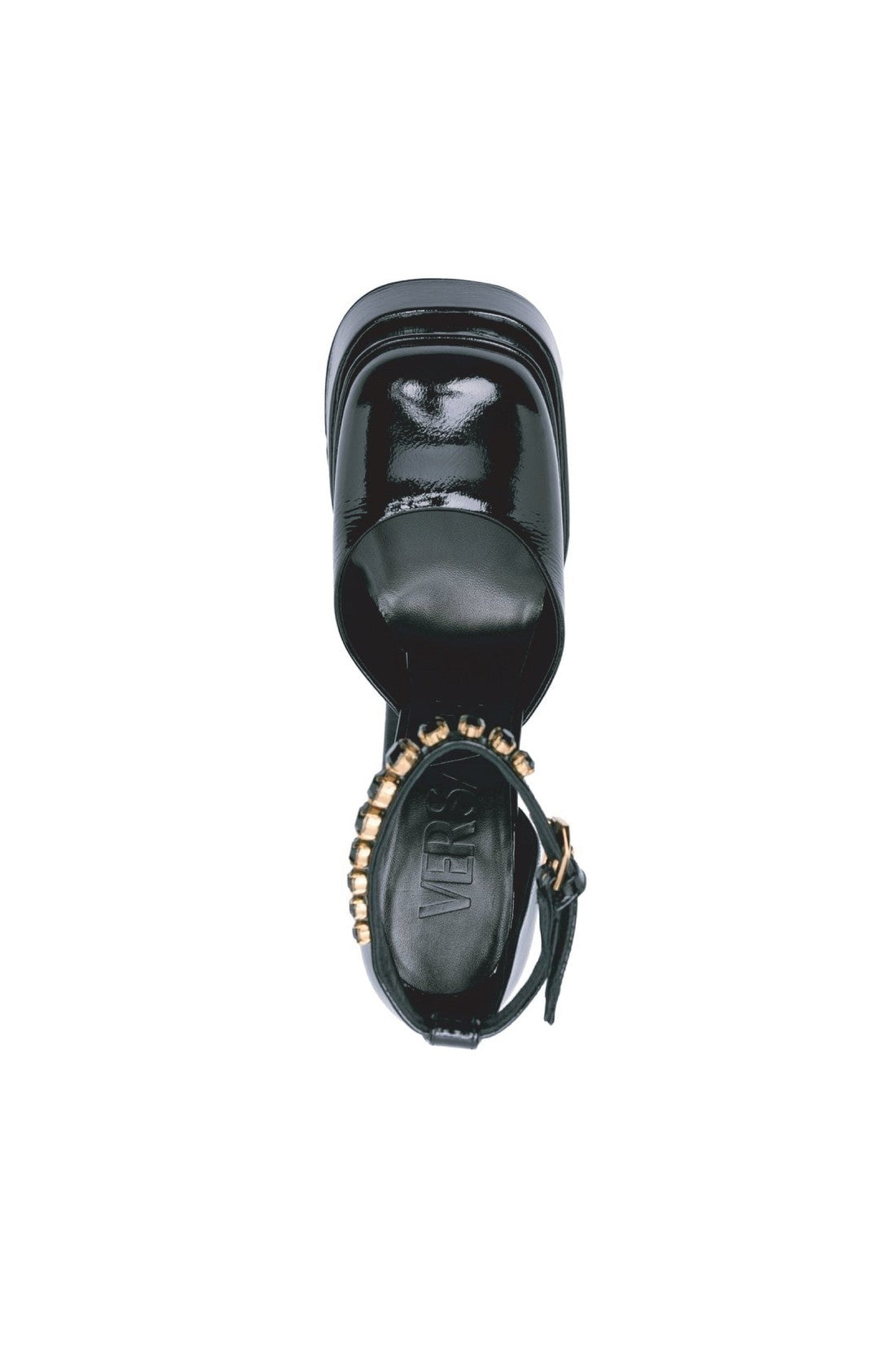 VERSACE-OUTLET-SALE-Versace Leather Platform Sandals-ARCHIVIST