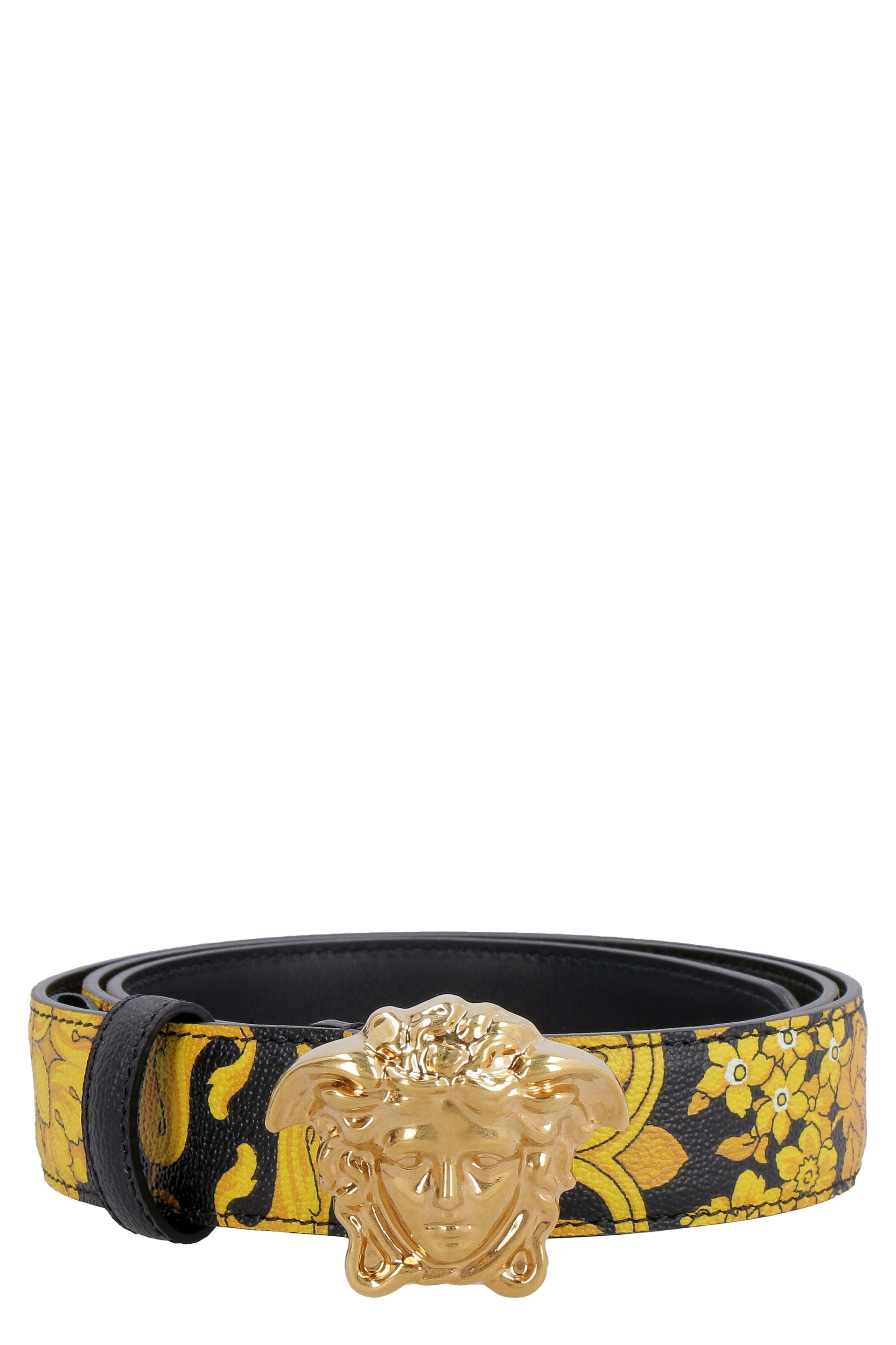 Leather belt with buckle-Versace-OUTLET-SALE-80-ARCHIVIST