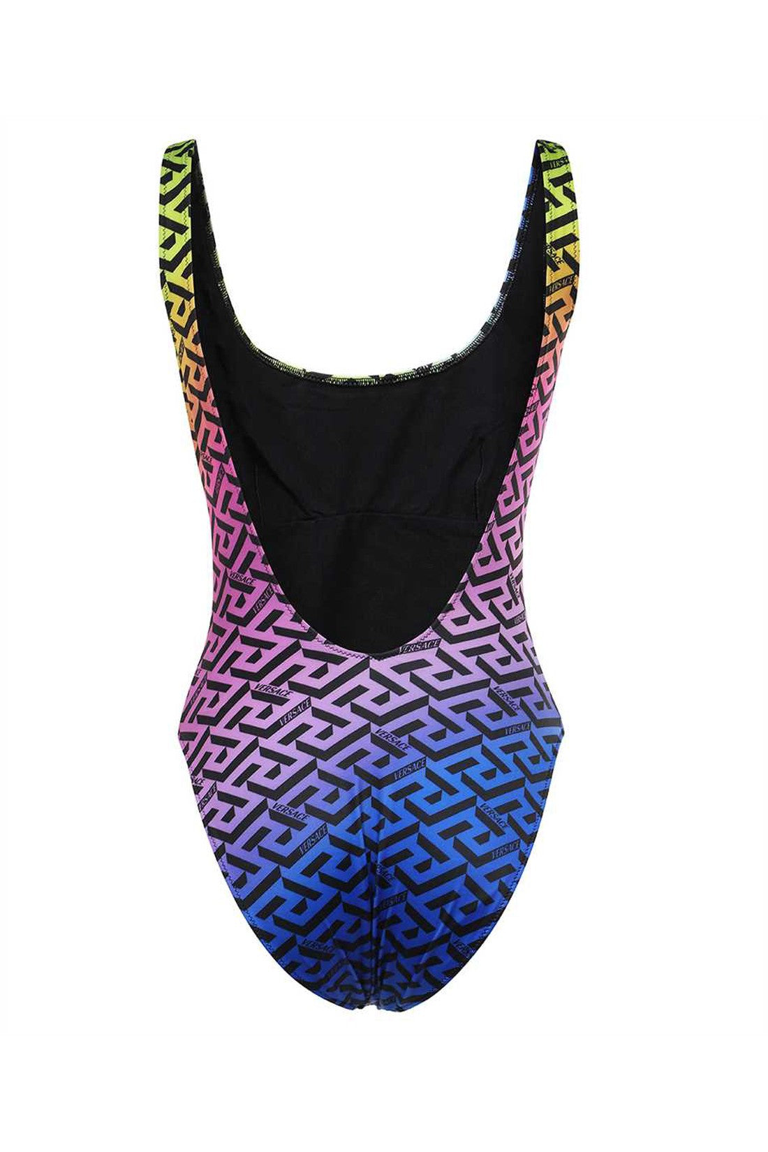 One-piece swimsuit with logo