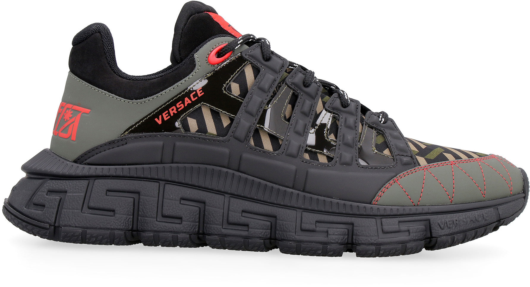 Trigreca fabric low-top sneakers-Versace-OUTLET-SALE-ARCHIVIST