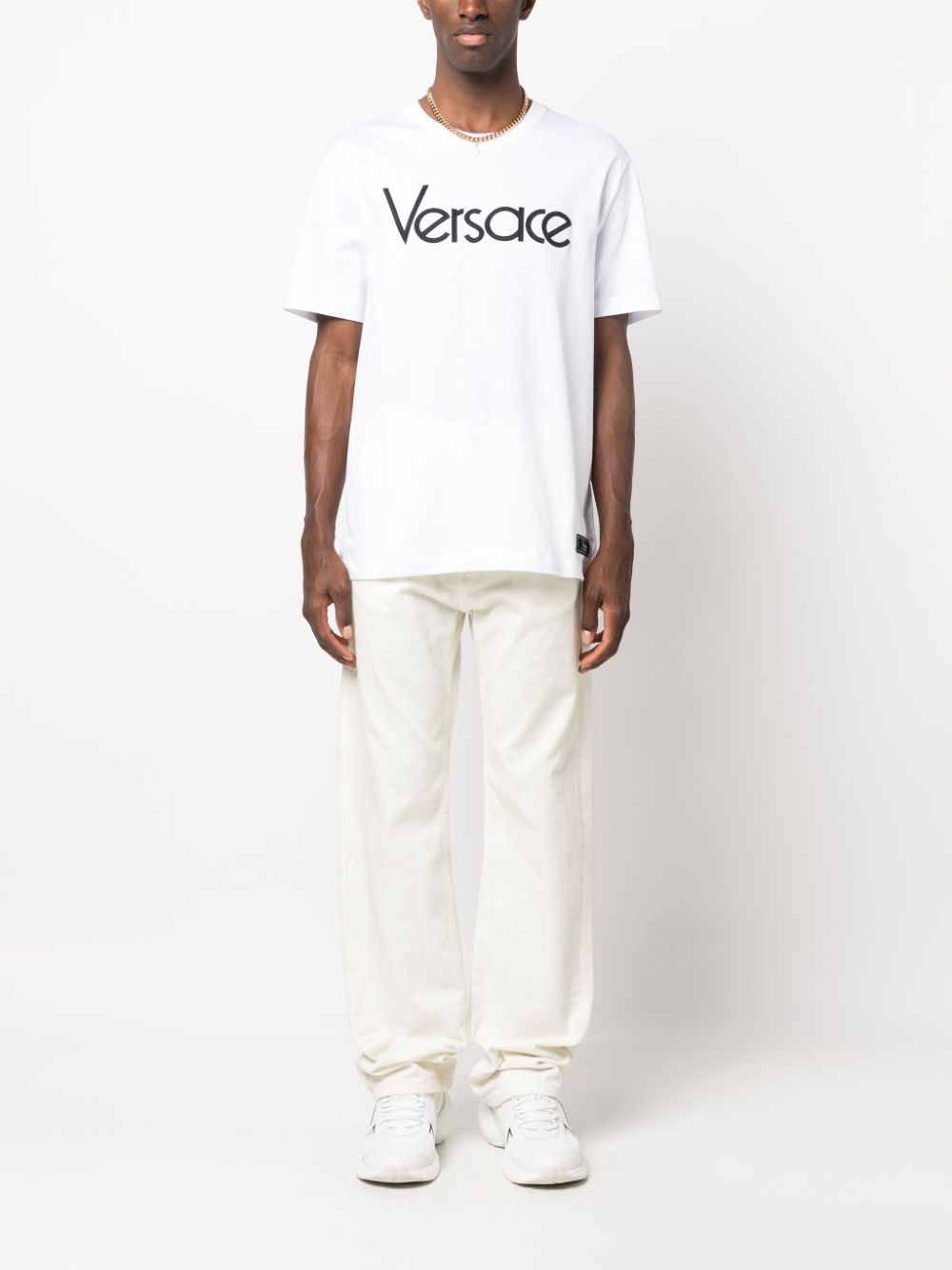 Versace-OUTLET-SALE-Versace T-shirts And Polos White-ARCHIVIST