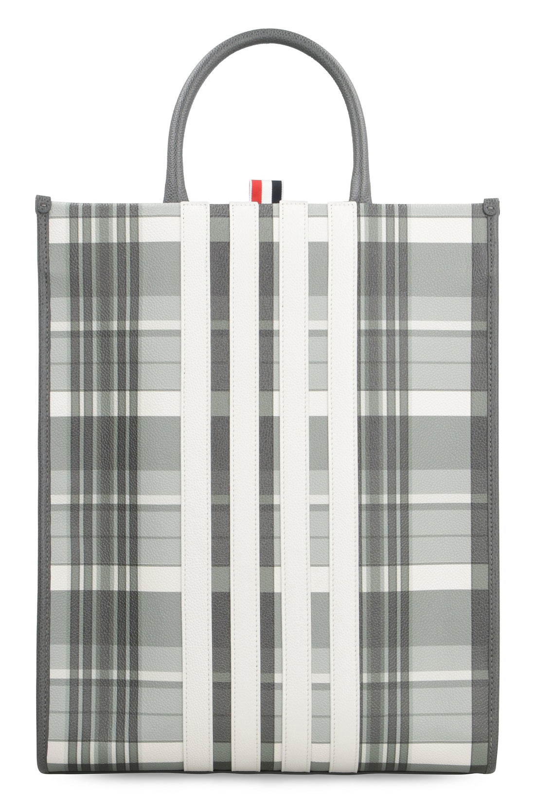 Thom Browne-OUTLET-SALE-Vertical leather tote-ARCHIVIST