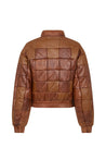 Golden Goose-OUTLET-SALE-Vintage Look Leather Bomber Jacket-ARCHIVIST