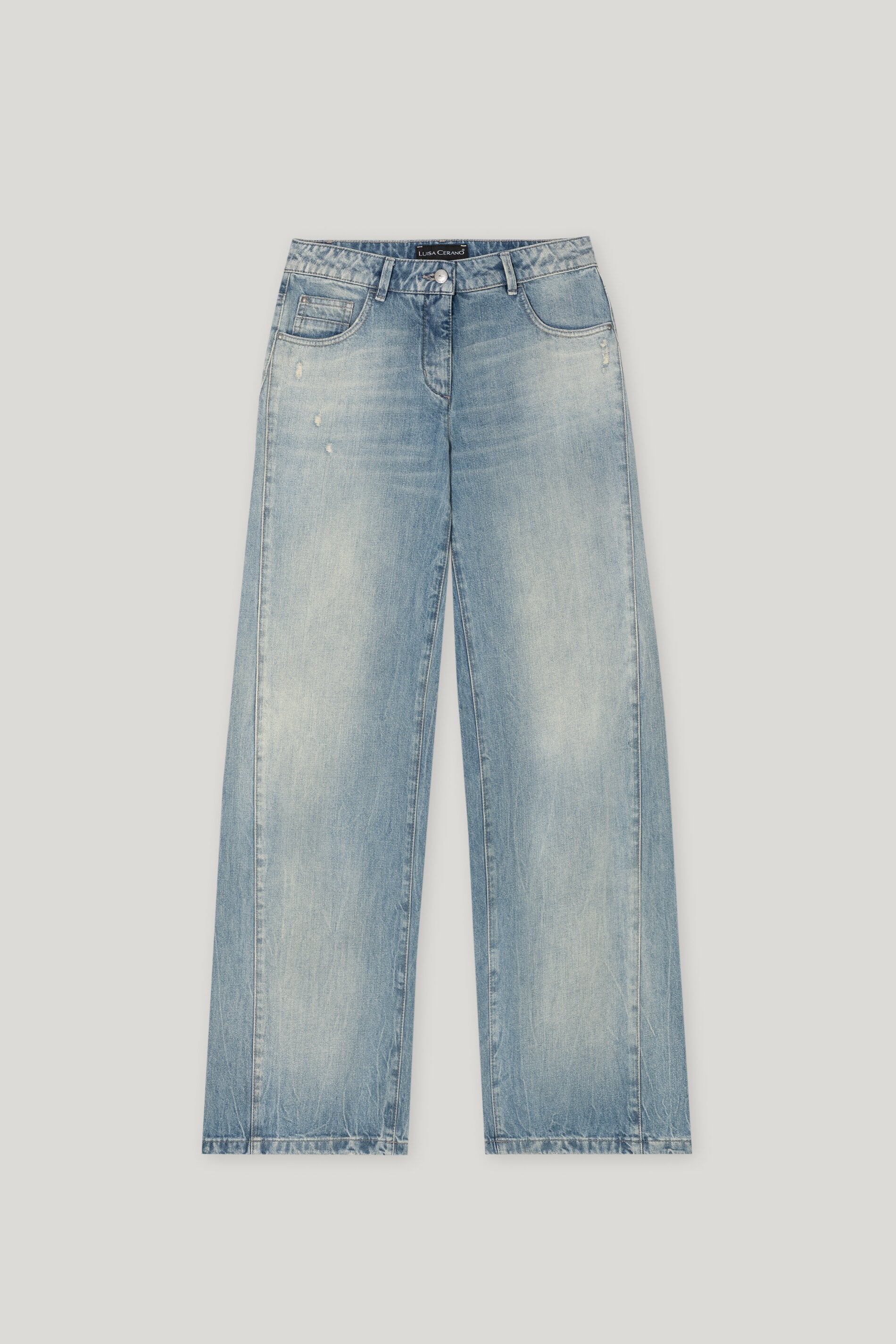 Luisa Cerano-Vintage-Wideleg-Denim-Hosen-Black-Deal-Outlet-by-ARCHIVIST