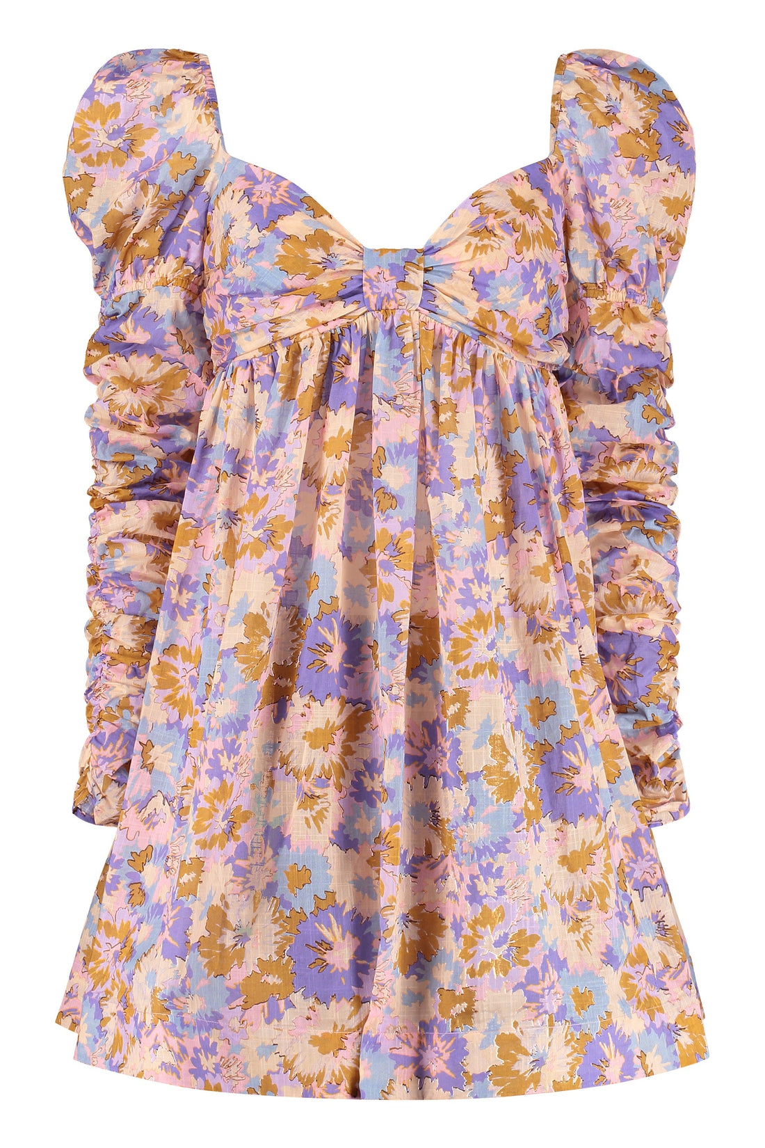 Zimmermann-OUTLET-SALE-Violet Dress with floral print-ARCHIVIST