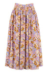 Zimmermann-OUTLET-SALE-Violet floral print skirt-ARCHIVIST