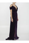 COSTARELLOS-OUTLET-SALE-Violet velvet dress-ARCHIVIST