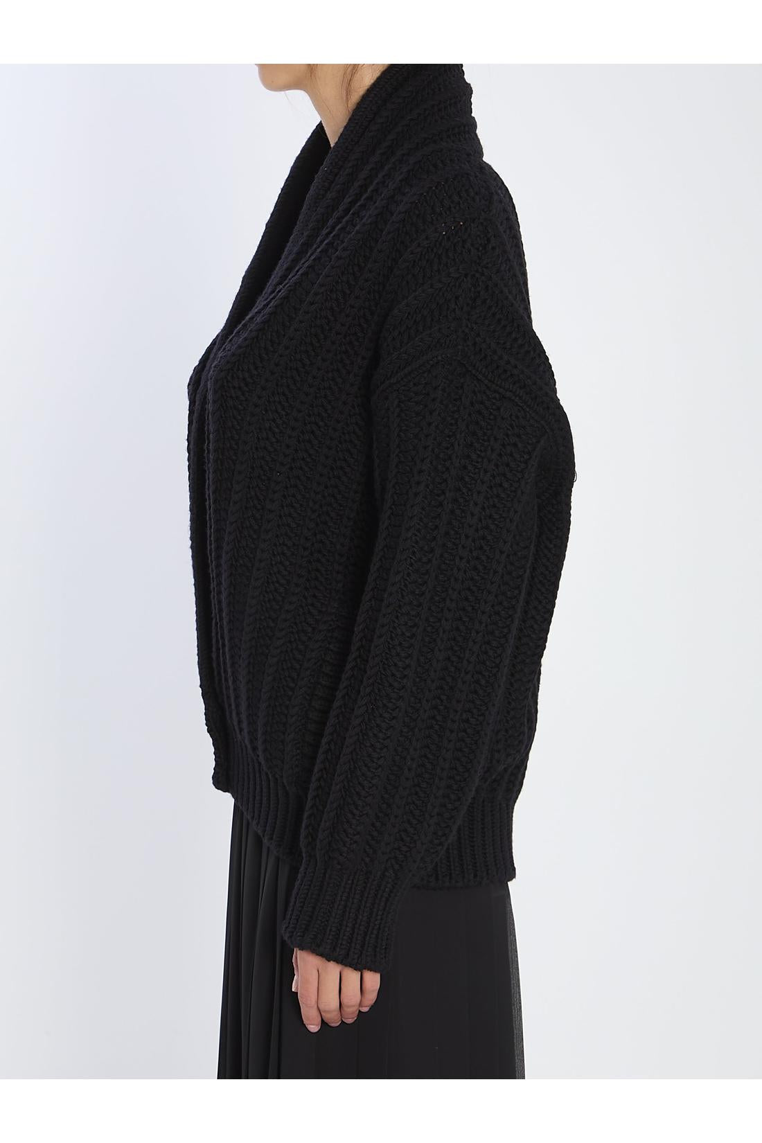 Dolce & Gabbana-OUTLET-SALE-Virgin wool cardigan-ARCHIVIST