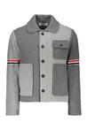 Thom Browne-OUTLET-SALE-Virgin wool cardigan-ARCHIVIST