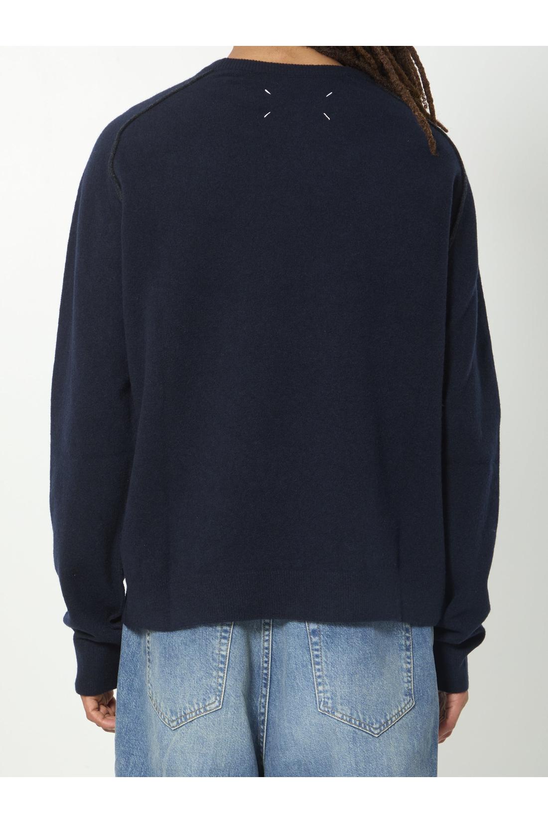 Maison Margiela-OUTLET-SALE-Virgin wool crewneck sweater-ARCHIVIST