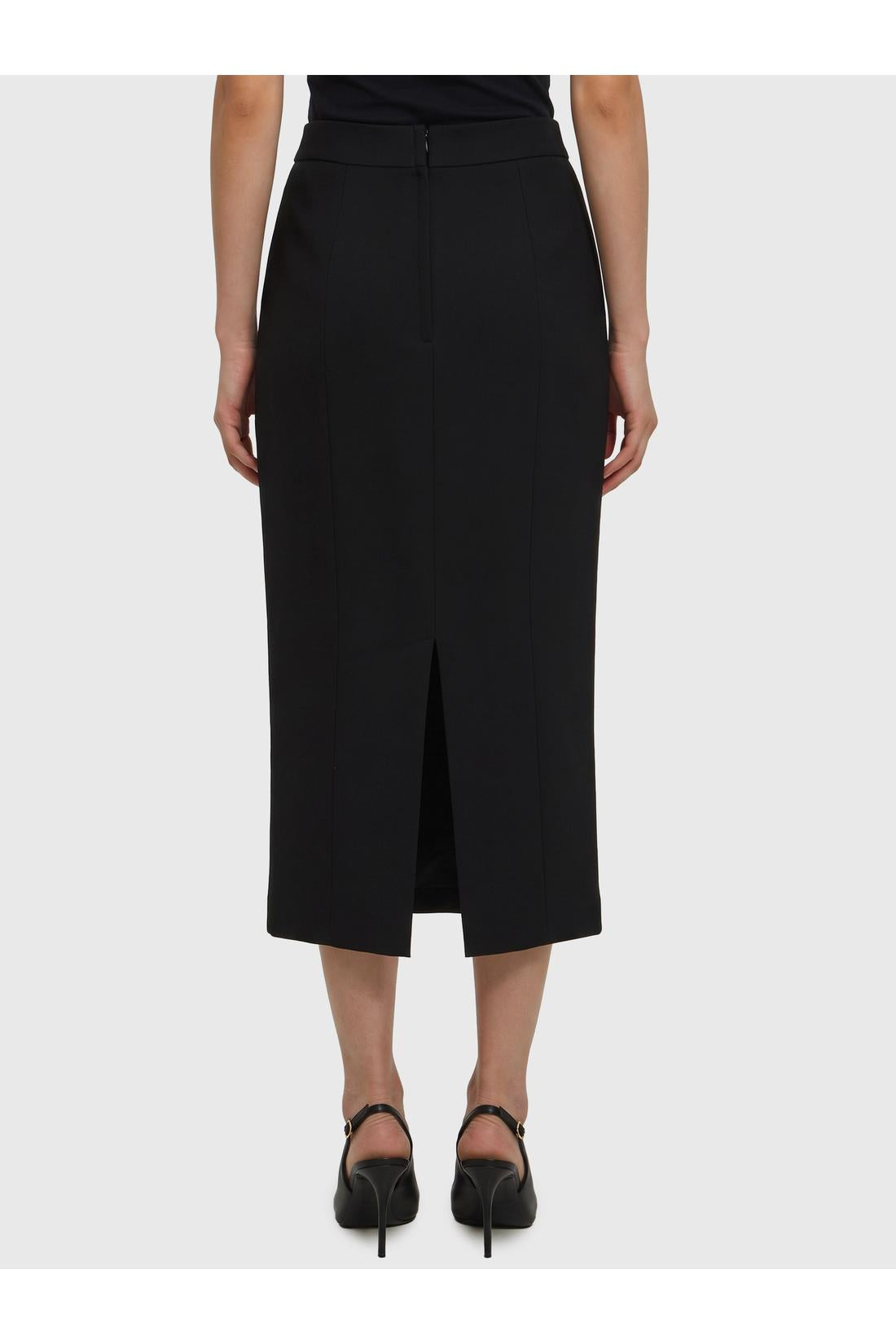 Dolce & Gabbana-OUTLET-SALE-Virgin wool midi skirt-ARCHIVIST