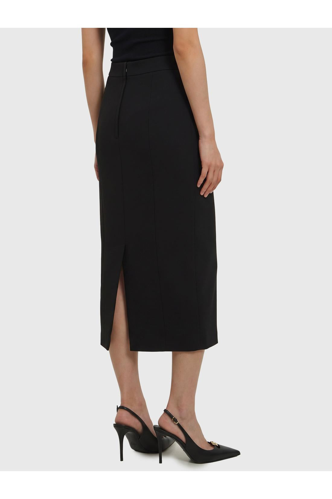 Dolce & Gabbana-OUTLET-SALE-Virgin wool midi skirt-ARCHIVIST