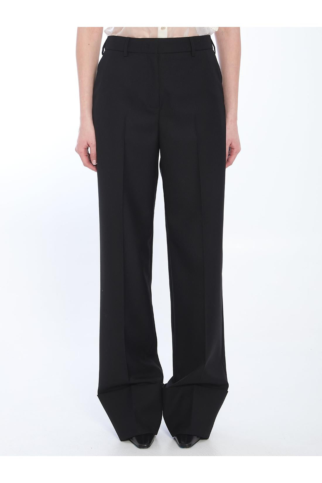Valentino Garavani-OUTLET-SALE-Virgin wool trousers-ARCHIVIST