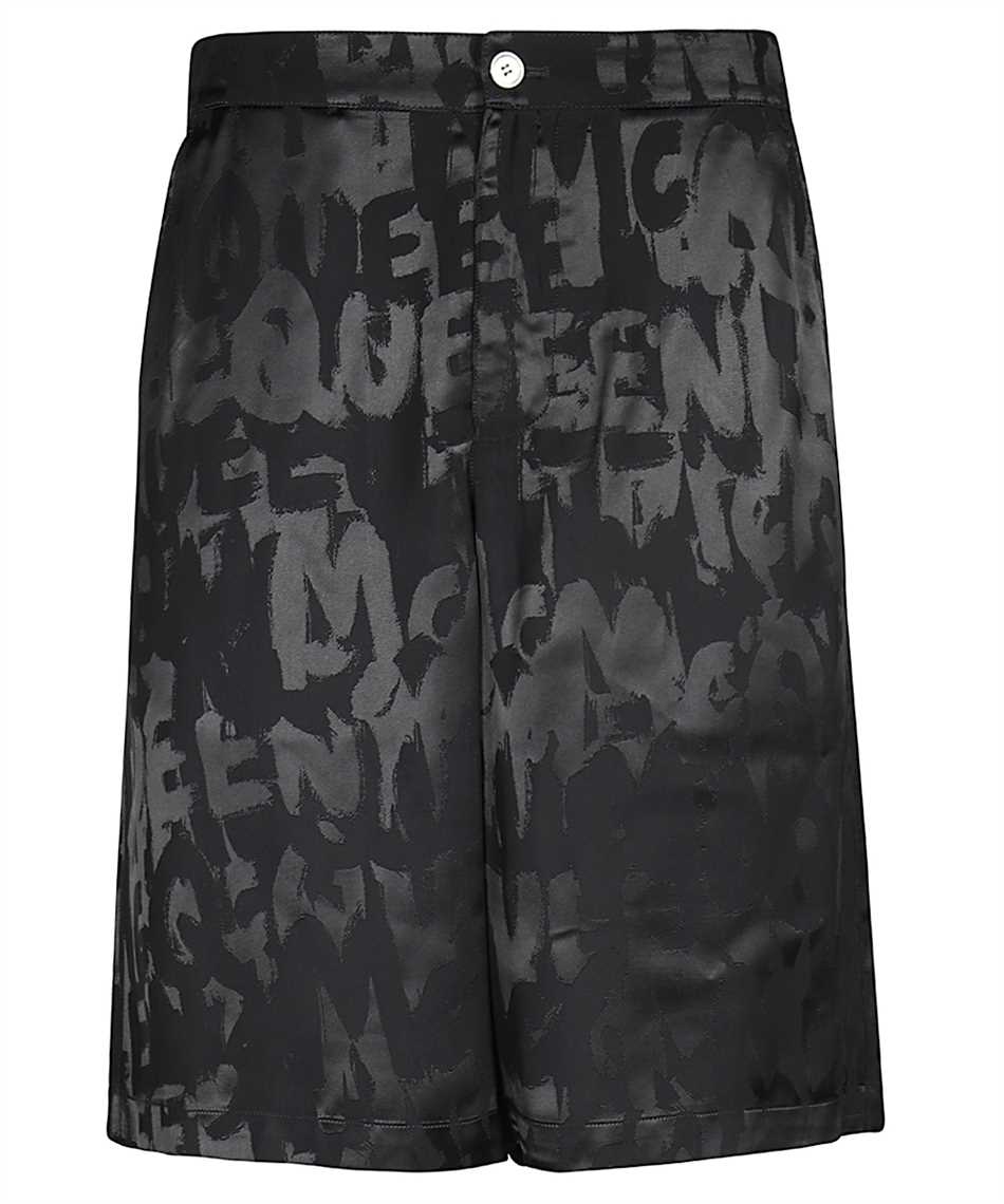 Alexander McQueen-OUTLET-SALE-Viscose bermuda-shorts-ARCHIVIST