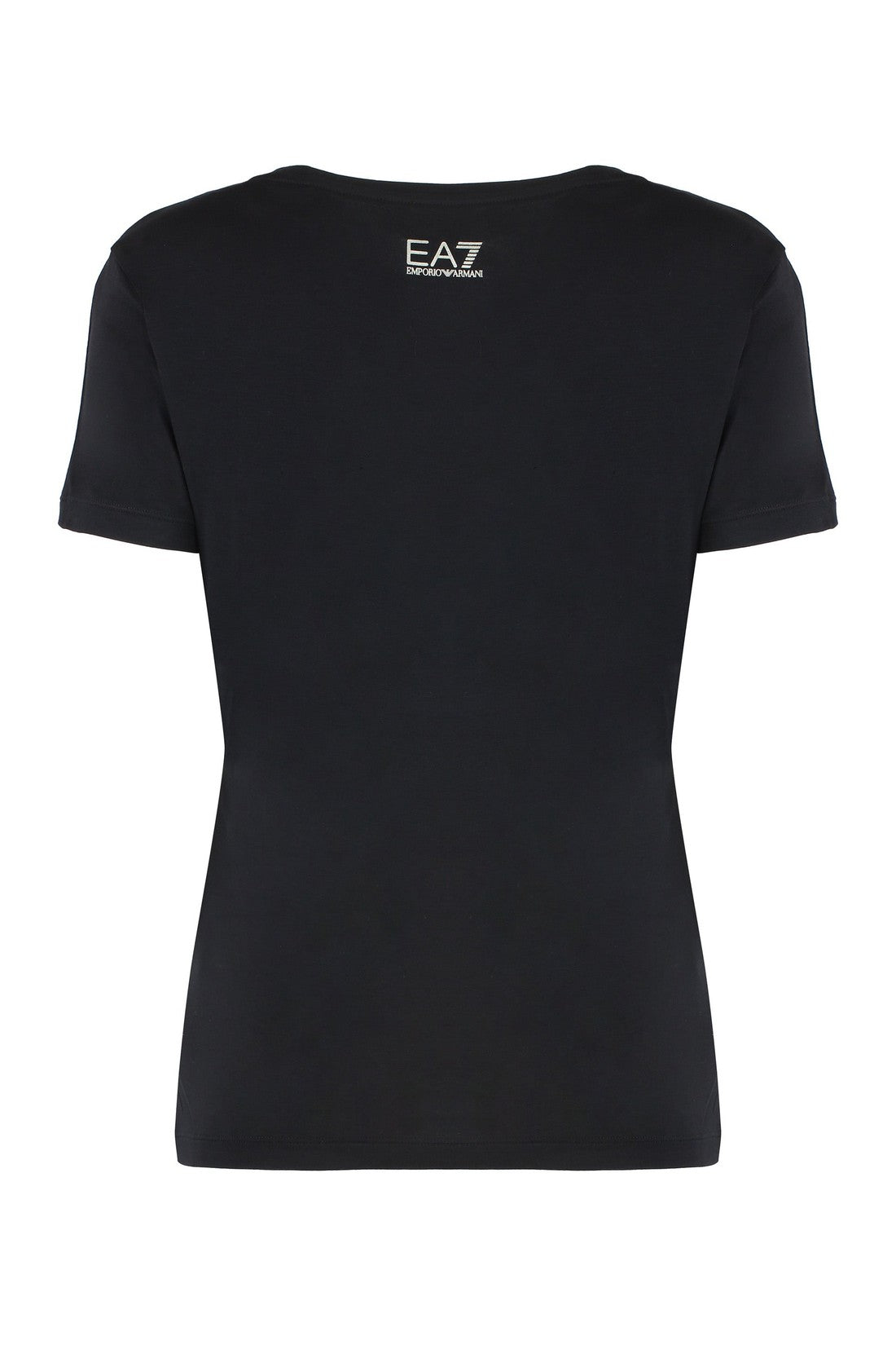 EA7-OUTLET-SALE-Viscose crew-neck T-shirt-ARCHIVIST