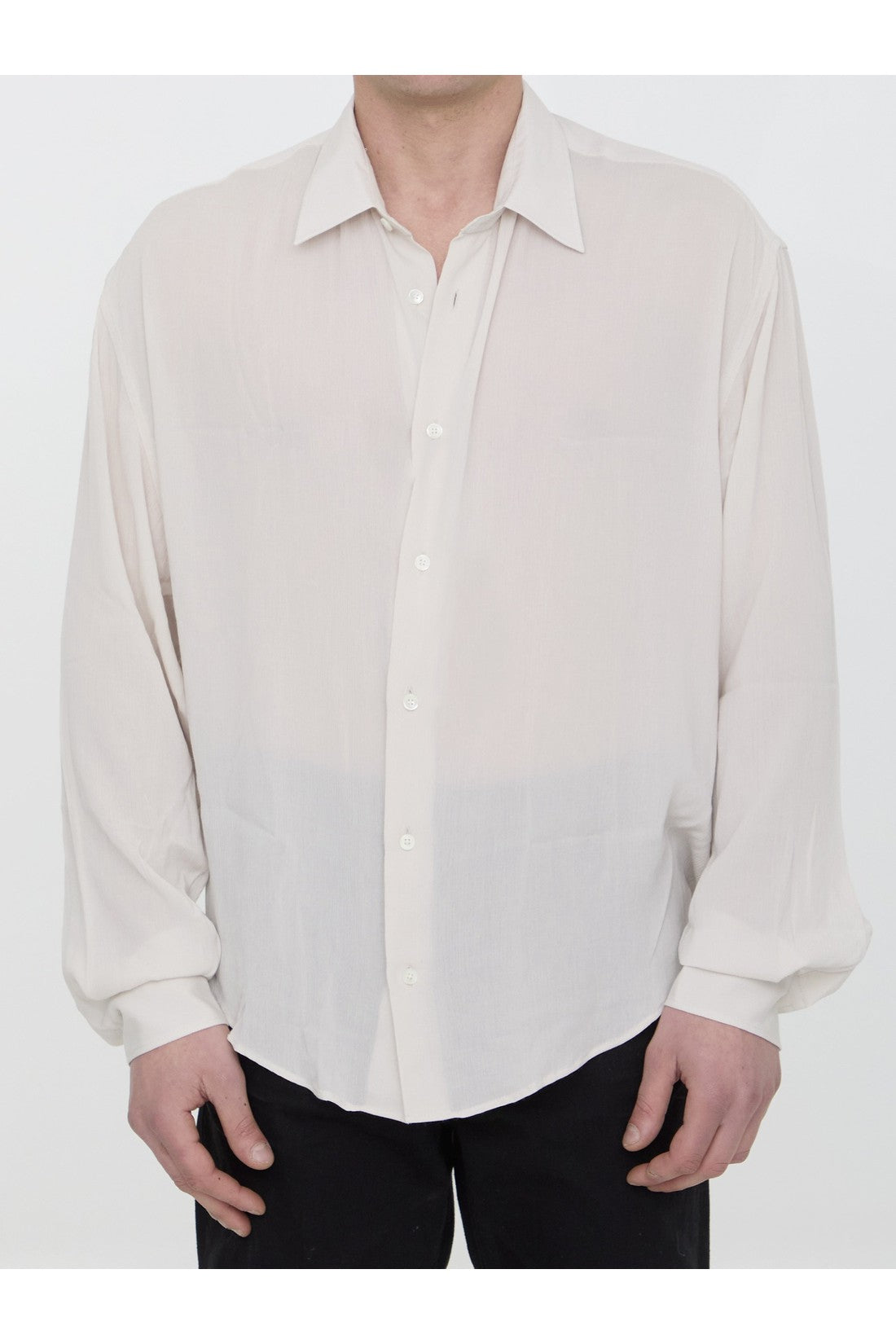 AMI PARIS-OUTLET-SALE-Viscose shirt-ARCHIVIST