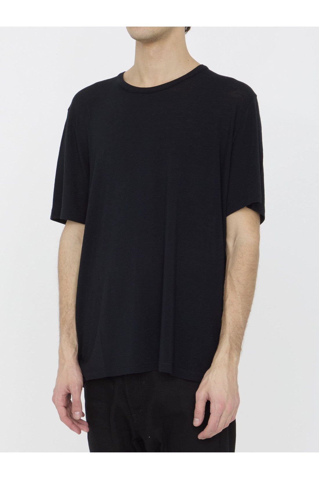 SAINT LAURENT-OUTLET-SALE-Viscose t-shirt-ARCHIVIST