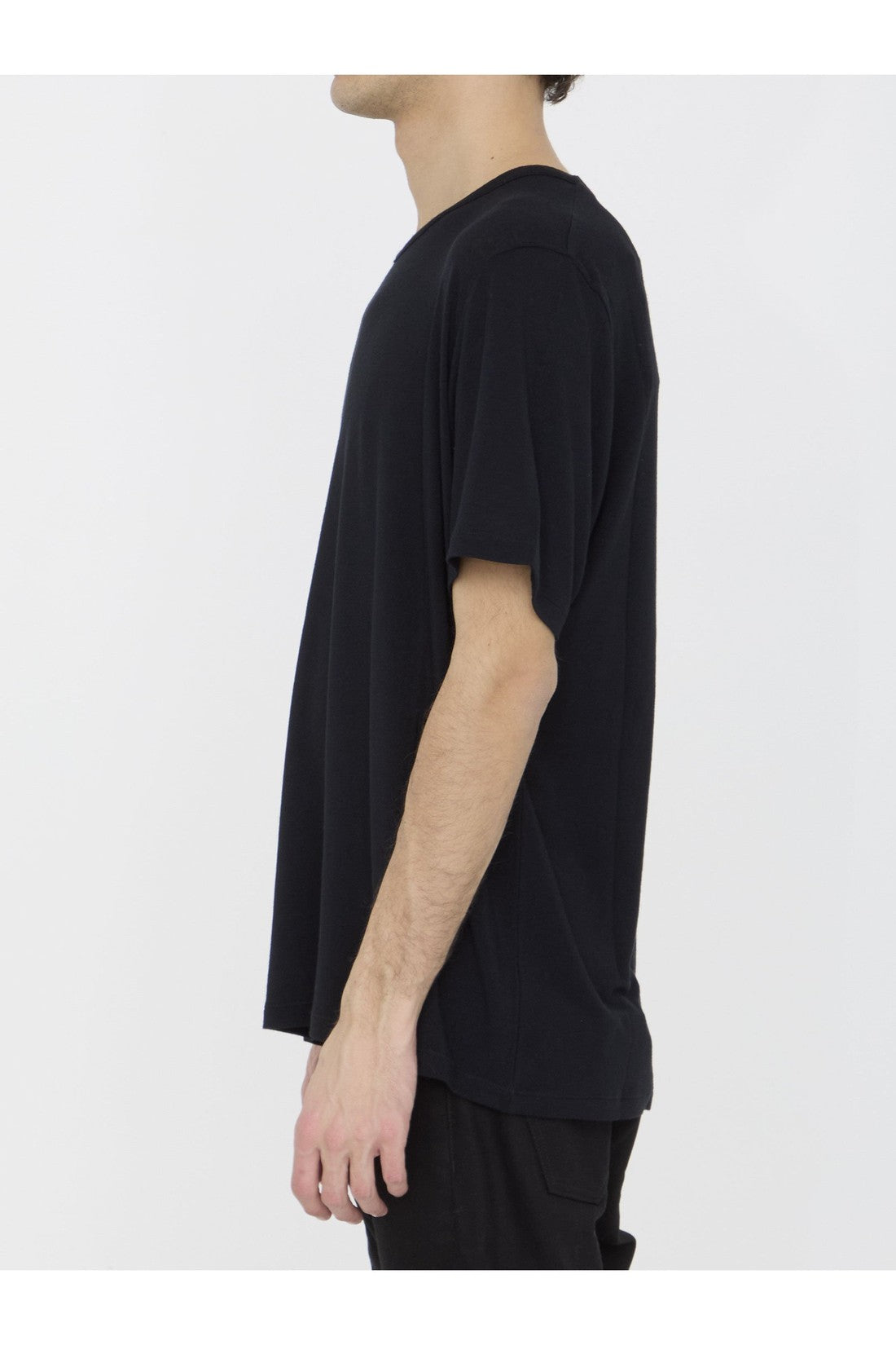 SAINT LAURENT-OUTLET-SALE-Viscose t-shirt-ARCHIVIST