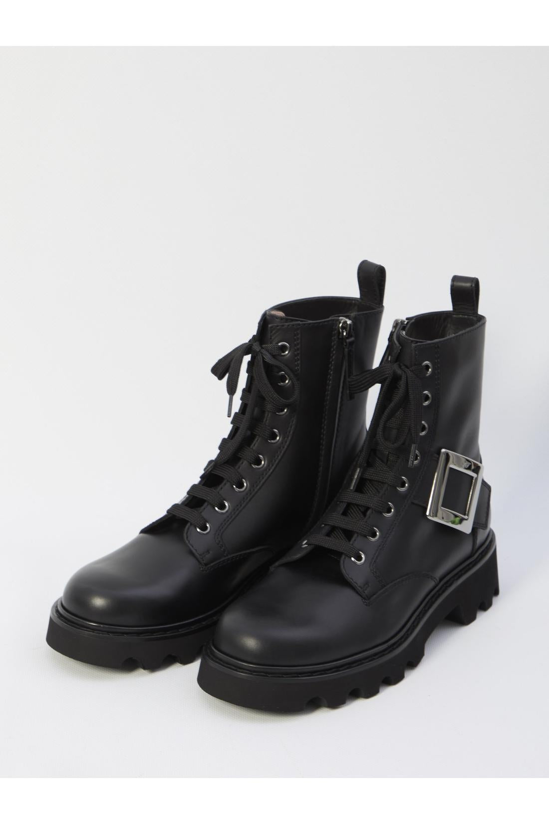Roger Vivier-OUTLET-SALE-Viv Rangers combat boots-ARCHIVIST