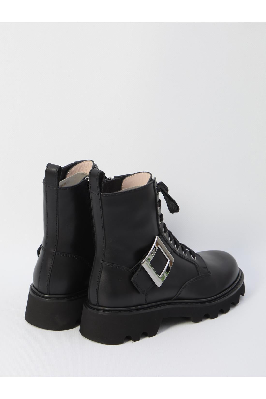 Roger Vivier-OUTLET-SALE-Viv Rangers combat boots-ARCHIVIST