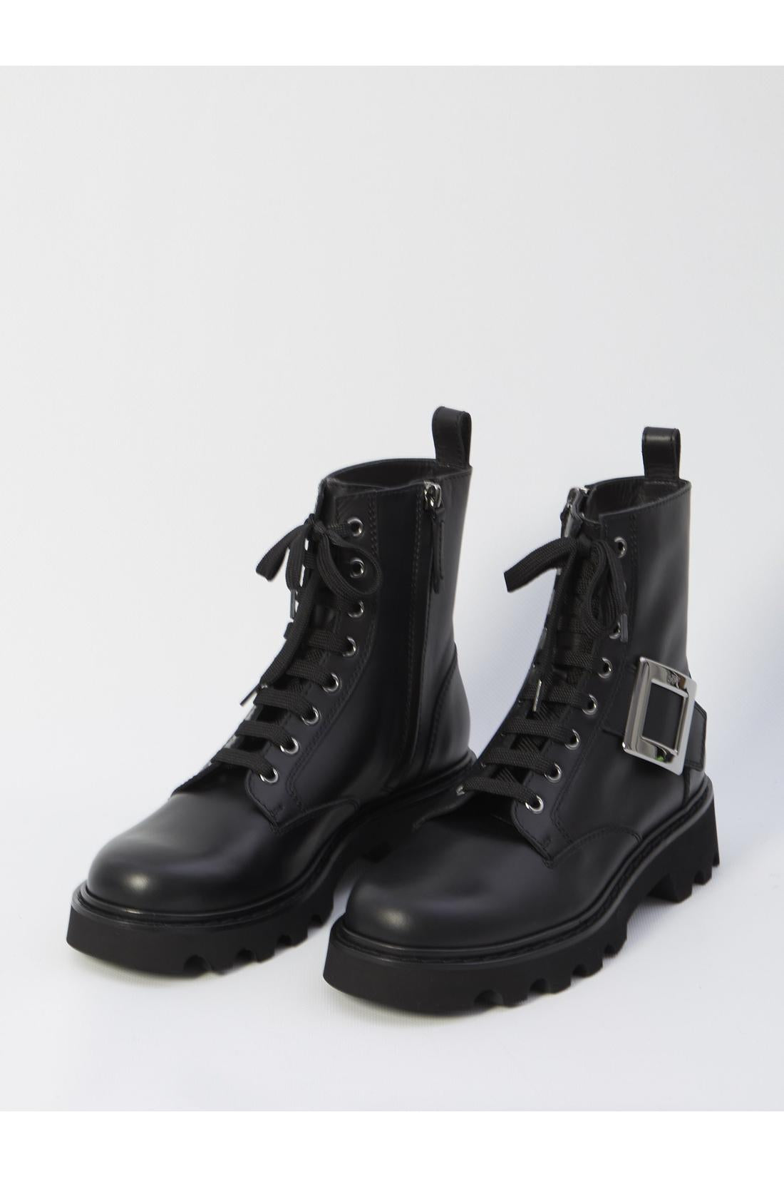 Roger Vivier-OUTLET-SALE-Viv Rangers combat boots-ARCHIVIST