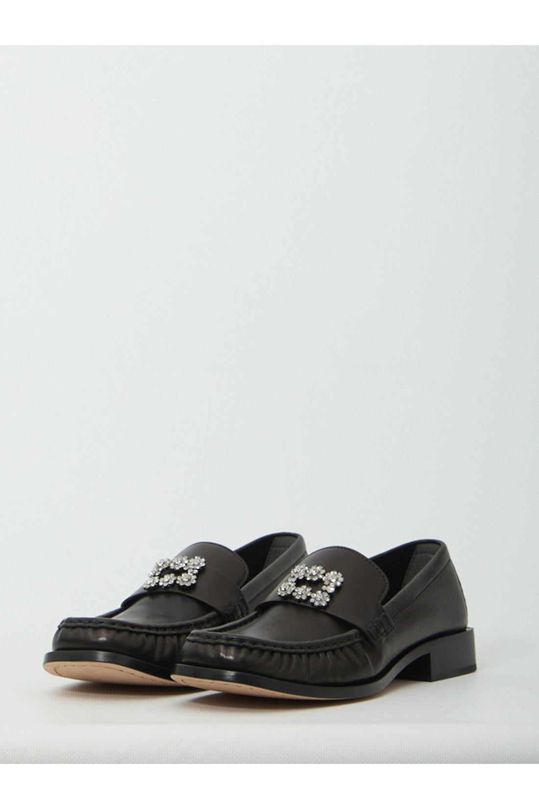 Roger Vivier-OUTLET-SALE-Viv' Rangers leather loafers-ARCHIVIST