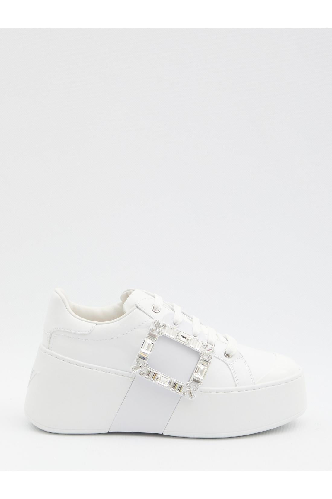 Roger Vivier-OUTLET-SALE-Viv' Skate sneakers in leather-ARCHIVIST
