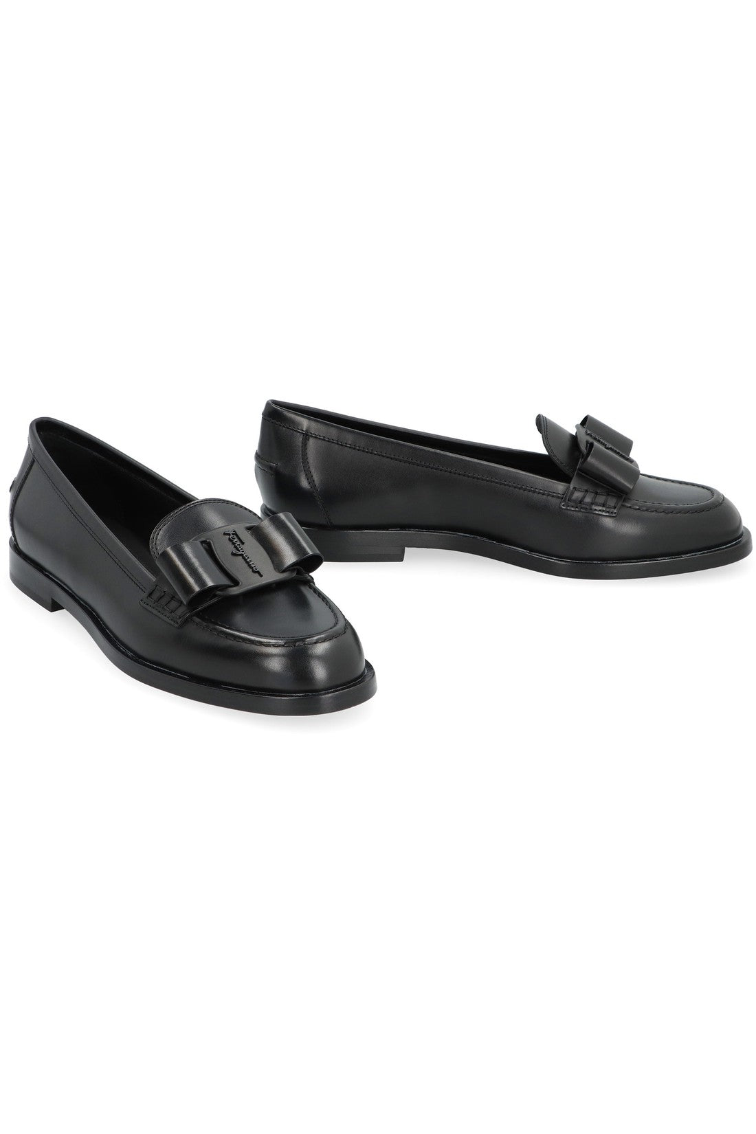 FERRAGAMO-OUTLET-SALE-Vivaldo leather loafers-ARCHIVIST