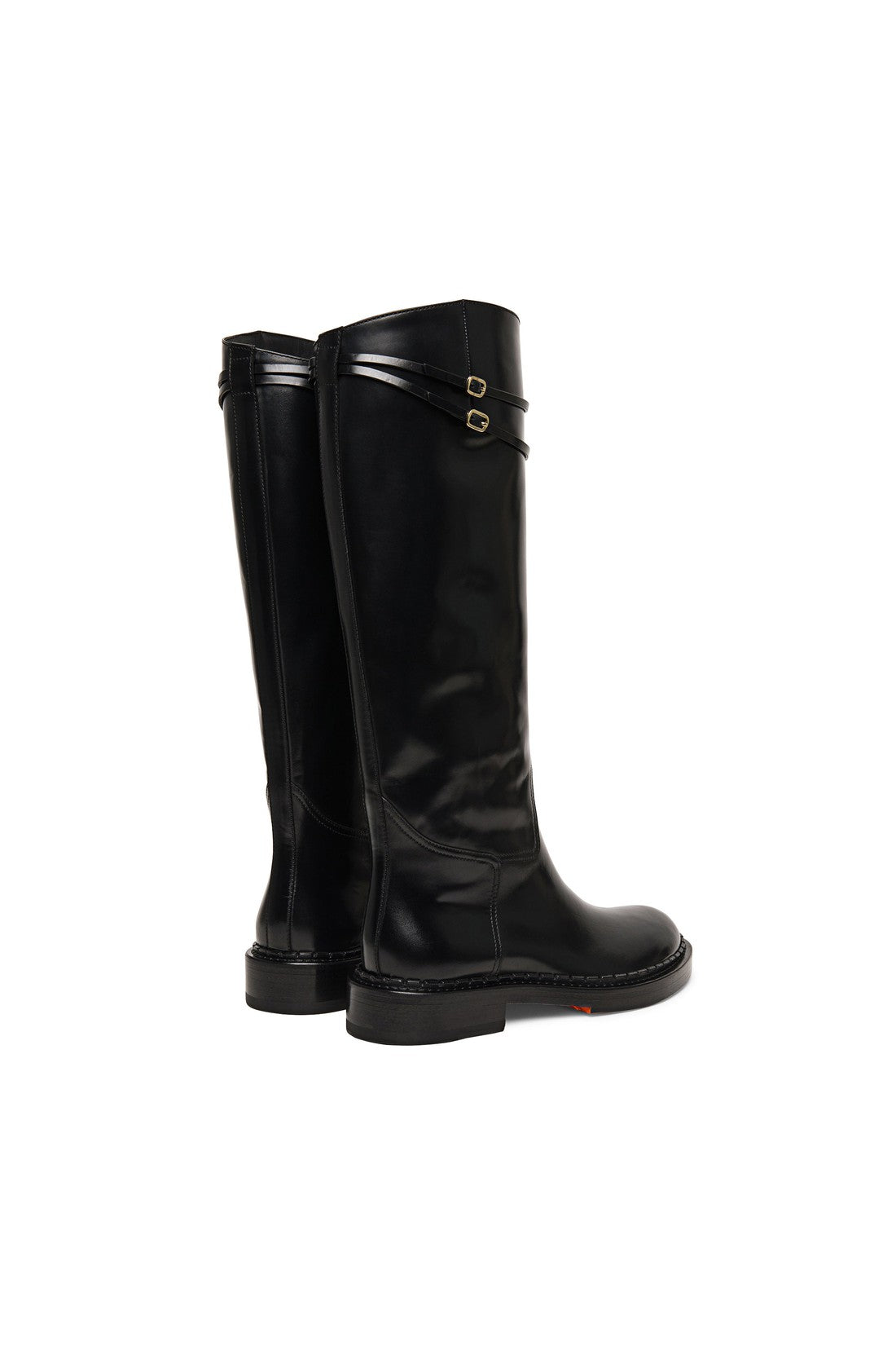 Women’s black leather boot