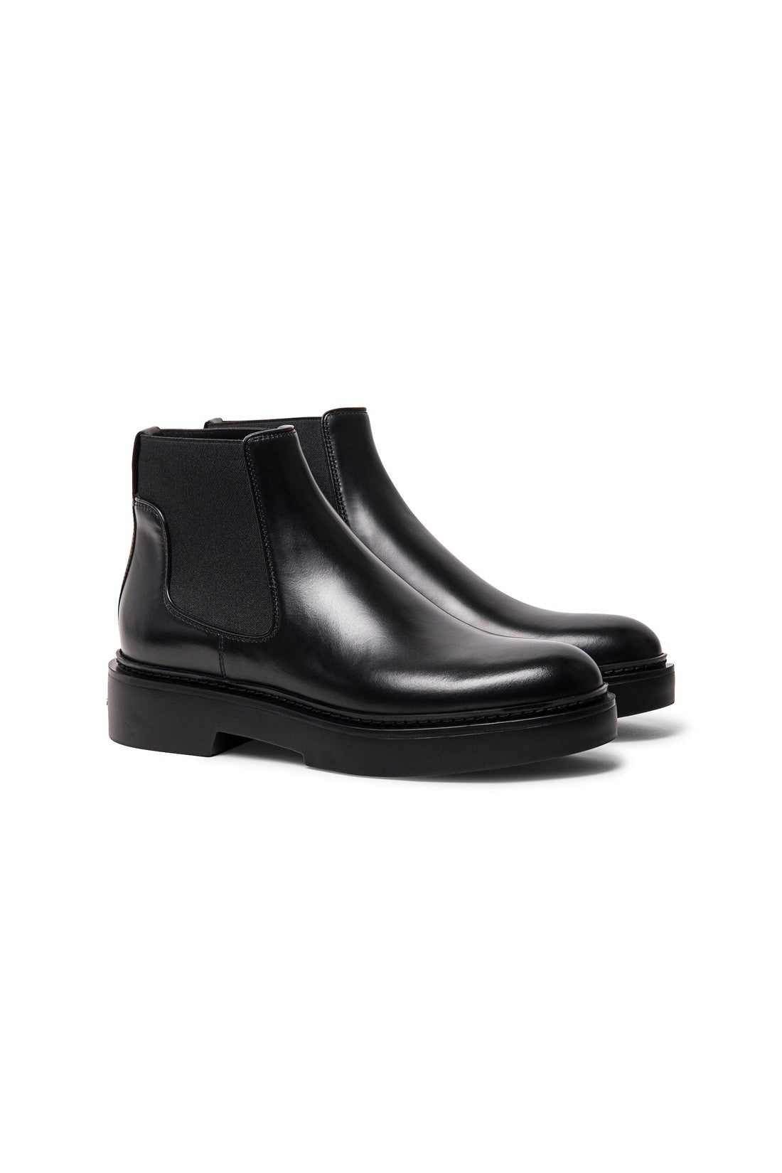 Women’s black leather Chelsea boot